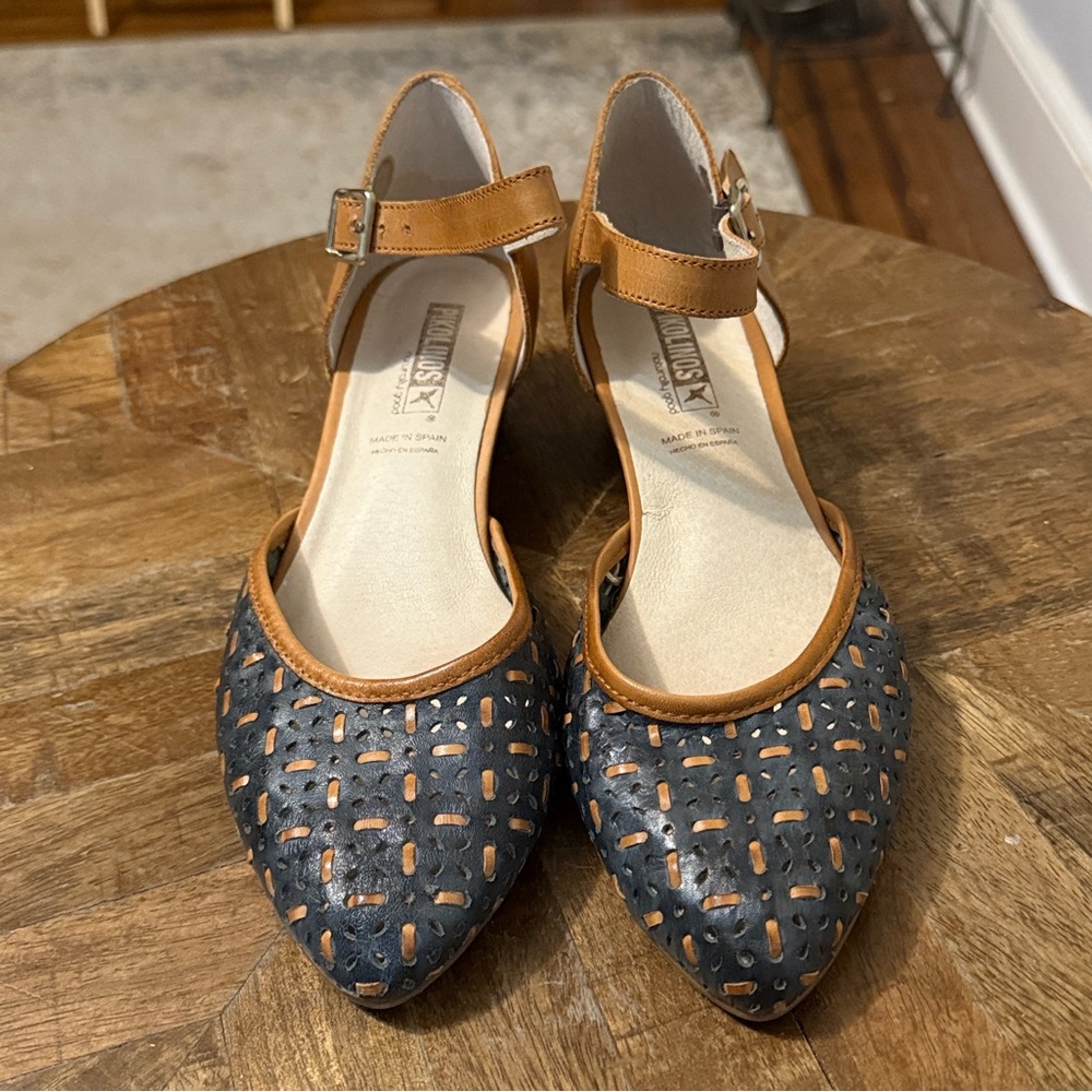 Pikolinos Elba Leather Maryjane Heels 8